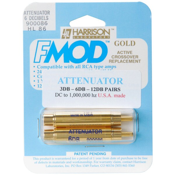 Main product image for Harrison Labs 6 dB RCA Line Level Attenuator Pair 266-242